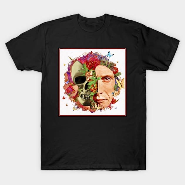 Hannibal - Organic Cannibal Floral Skull T-Shirt by OrionLodubyal